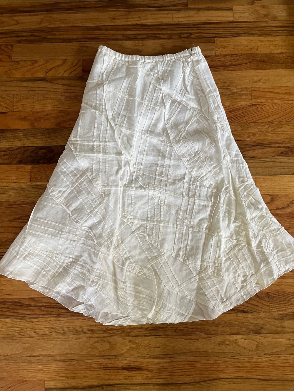 Beautiful J. Jill Off-white Textured A-Line Skirt, XSP, NWT